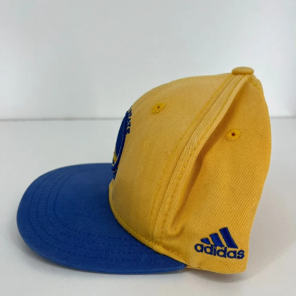 Adidas Golden State Warriors Kids Snapback Hat Yellow Blue NBA Basketball Cap
